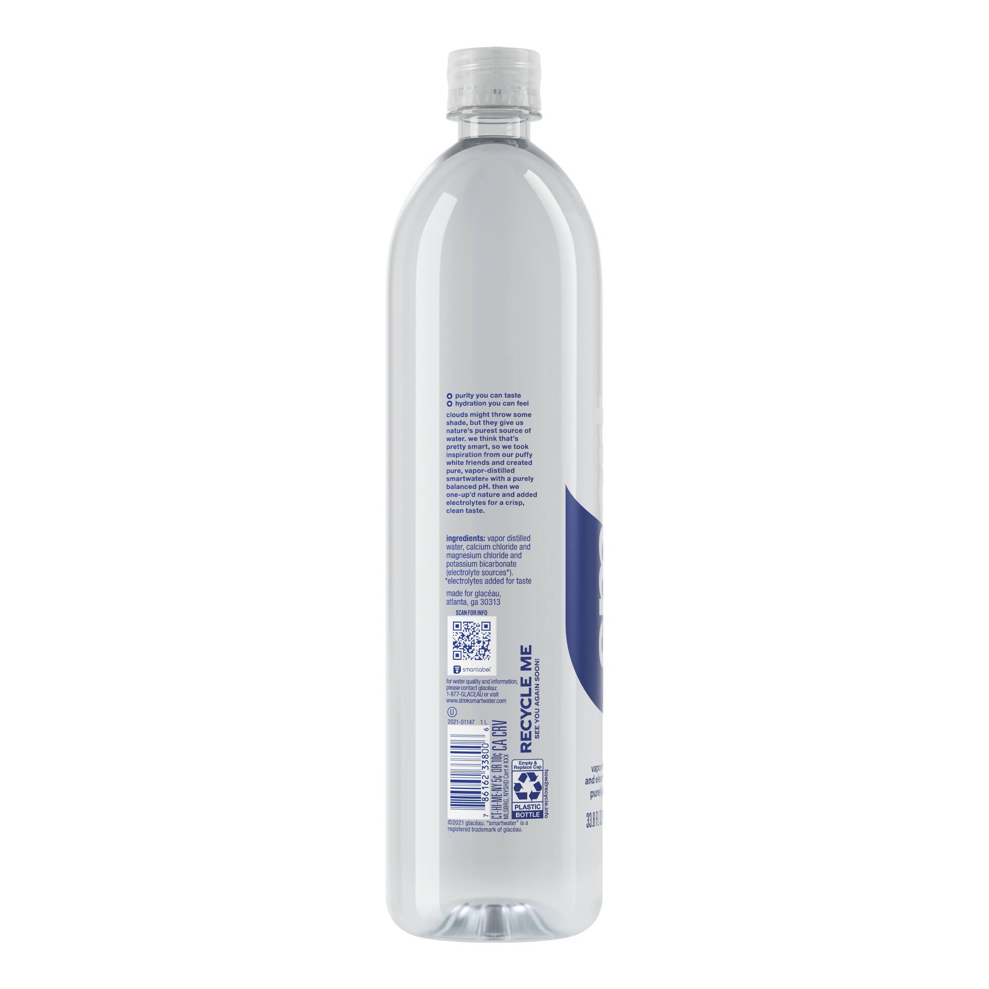 Glacéau Smartwater®,33.8oz.